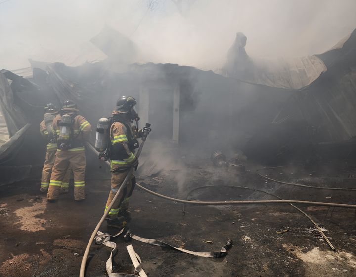 영동군 용산면 주택 화재(사진=영동소방서 제공) *재판매 및 DB 금지