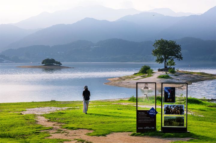 [대전=뉴시스]대전관광공사는 27일부터 대청호를 산책하면서 예술가와 함께 자연과 청청 미식 등 다양한 생태 체험을 하는 '2025 대청호 생태테마관광 프로그램'을 운영한다. (사진=대전관광공사 제공) 2025. 05. 26 photo@newsis.com *재판매 및 DB 금지