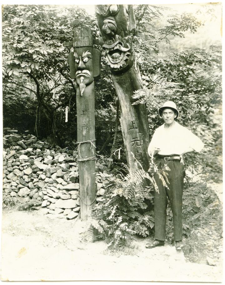 [제주=뉴시스] 1929년 한국 탐험중인 발터 스퇴츠너. (사진=드레스덴민족학박물관 제공) 2025.05.26. photo@newsis.com *재판매 및 DB 금지