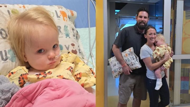 [서울=뉴시스] 미국의 한 생후 15개월 여아가 독사에 물린 뒤 병원 치료를 받고 기적적으로 회복 중인 사연이 전해졌다. (사진 = 페이스북 캡처) 2025.05.26. *재판매 및 DB 금지