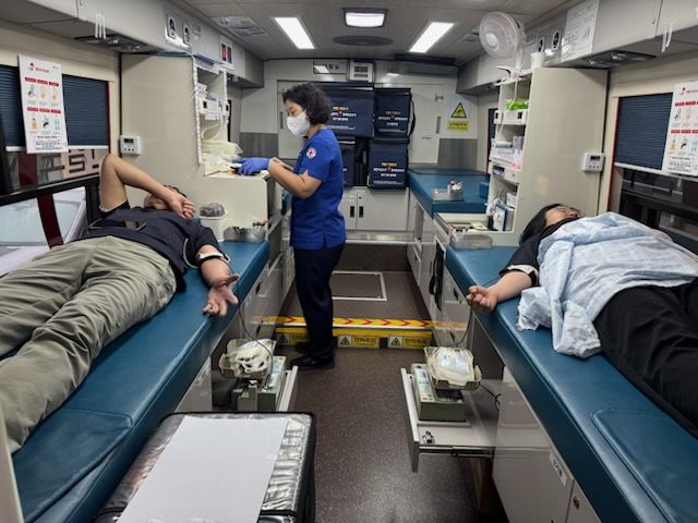 [대구=뉴시스] 대구시 수성구는 직원과 지역주민을 대상으로 2025년 '사랑나눔 헌혈행사' 2회차를 실시했다. (사진 = 대구시 수성구 제공) 2025.05.26. photo@newsis.com *재판매 및 DB 금지