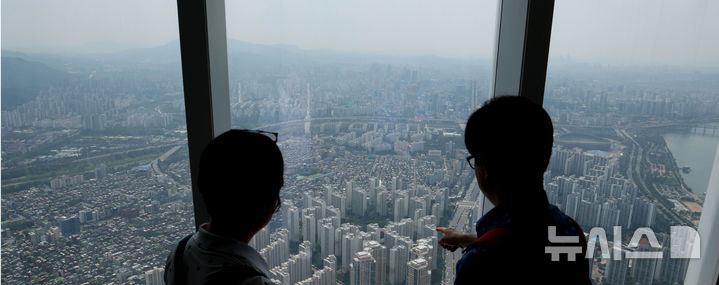 서울 강남지역 아파트 단지 모습. 뉴시스 자료사진.