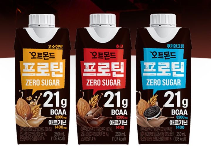 롯데칠성음료 단백질 제품 '오트몬드' 시리즈. (사진=롯데칠성음료 칠성몰) 2025.05.27. *재판매 및 DB 금지