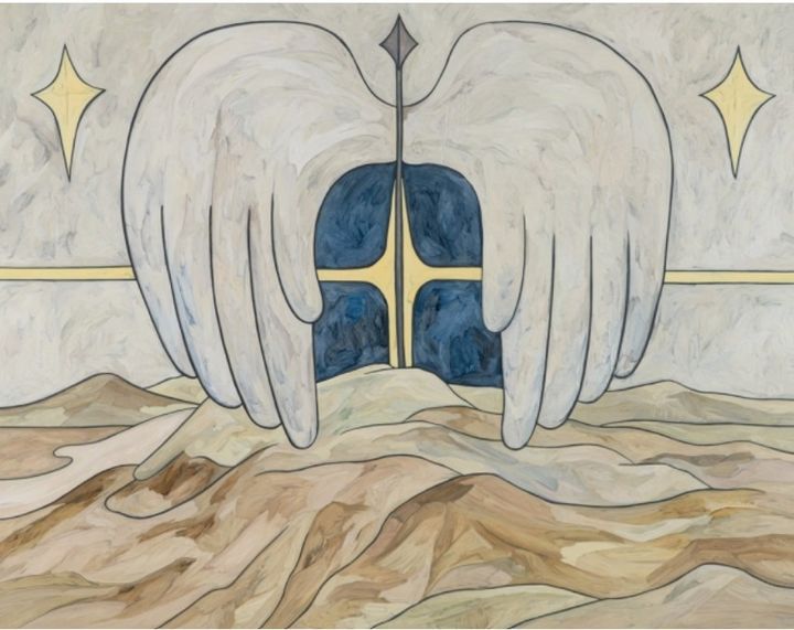 서도이 철의 방패 2024, Oil and graphite on canvas, 91 x 116.8 cm *재판매 및 DB 금지