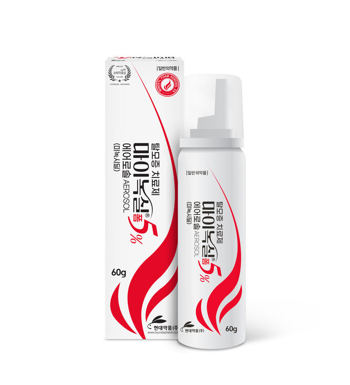 [서울=뉴시스] 현대약품 '마이녹실폼 5% 에어로솔' (사진=현대약품 제공) 2025.05.28. photo@newsis.com *재판매 및 DB 금지