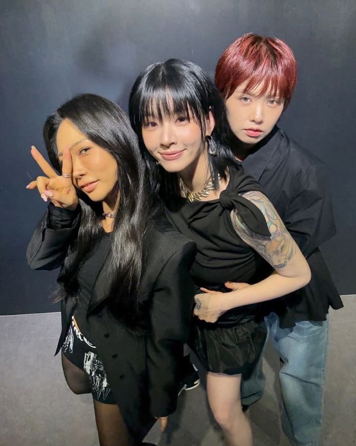 [서울=뉴시스] 왼쪽부터 허니제이, 모니카, 아이키. (사진=모니카 인스타그램 캡처) 2025.05.28. photo@newsis.com *재판매 및 DB 금지