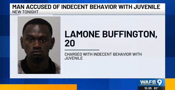 [뉴시스]지난 26일 미국 CBS 계열의 지역 방송 WAFB에 따르면 최근 루이지애나주 배턴루지 경찰은 미성년자에 대한 음란 행위 혐의를 받는 라몬 버핑턴(20)을 기소했다. 2025.5.28 *재판매 및 DB 금지