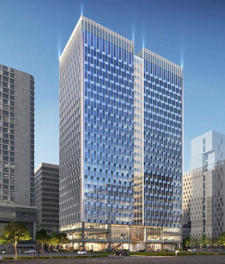 [서울=뉴시스] 을지로3가 도시정비형 재개발구역 제1·2지구 오피스빌딩 조감도. (사진=자이에스앤디 제공) 2025.05.28. photo@newsis.com *재판매 및 DB 금지