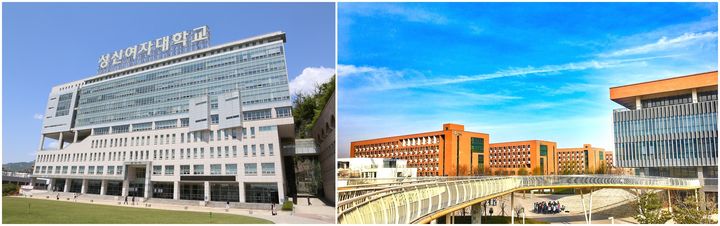 성신여대 전경(왼쪽), 중국 하북전매대 전경. (사진=성신여대 제공) *재판매 및 DB 금지