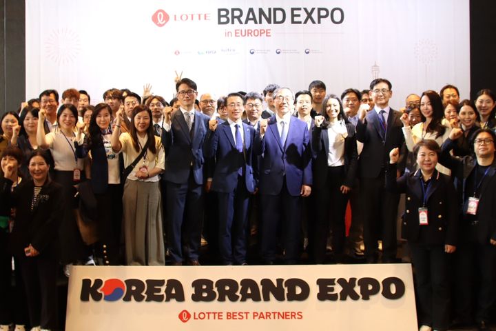 '롯데-대한민국 브랜드 엑스포 in 유럽'에서 수출 상담금액 6396만 달러를 달성했다.(사진=롯데홈쇼핑 제공) *재판매 및 DB 금지