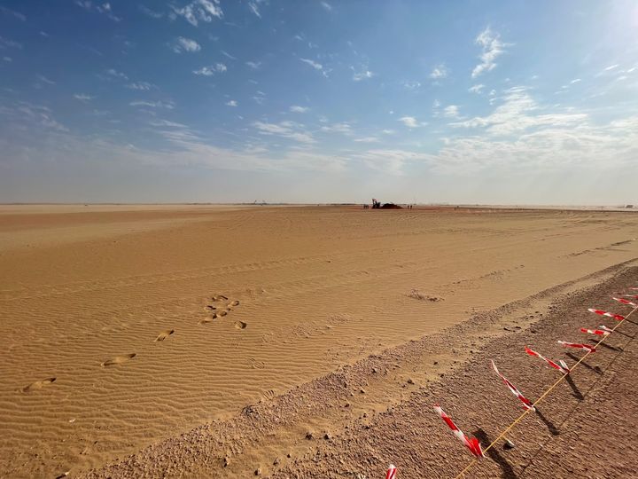 [세종=뉴시스]사우디의 자푸라 열병합 발전소 건설 현장이다. (사진=한국전력공사 제공) *재판매 및 DB 금지