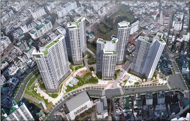 [부산=뉴시스] 부산 동구 수정동 1043-40번지 일원 '수정2구역 재개발사업' 조감도. (그림=부산 동구 제공) 2025.05.29. photo@newsis.com *재판매 및 DB 금지