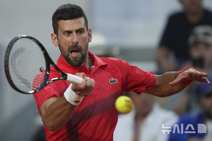 [파리=AP/뉴시스] 노바크 조코비치. 2025. 5. 29.