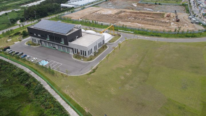 [청주=뉴시스] 충북 청주시 오송바이오폴리스지구 공공폐수처리시설. (사진=청주시 제공) photo@newsis.com *재판매 및 DB 금지