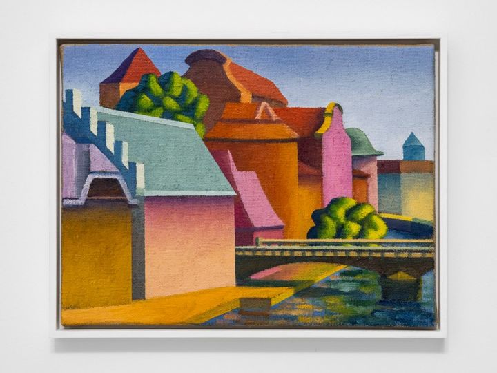 살보(Salvo, 1947-2015) 〈Strasburgo〉 2013 Oil on canvas 30 x 40 cm ⓒ Archivio Salvo Courtesy of Archivio Salvo and Gladstone *재판매 및 DB 금지