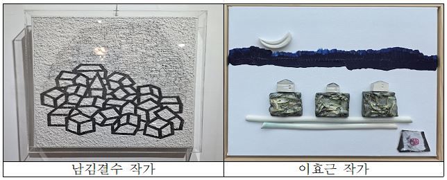 [정읍=뉴시스] 정읍생활문화센터에서 오는 4일부터 30일까지 예술과 기술이 만나는 특별한 실험, STO(Security Token Offering) 한국현대미술전이 열린다. 사진은 전시 작품 중 일부다. *재판매 및 DB 금지