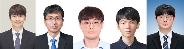 (왼쪽부터) 고려대 유승호 교수(공동 교신저자), 서울대 성영은 교수(공동 교신저자), 고려대 이성민 석박통합과정(공동 제1저자), 고려대 허성호 석박통합과정(공동 제1저자), 고려대 이영훈 박사후 연구원(공동 제1저자). (사진=고려대 제공) *재판매 및 DB 금지