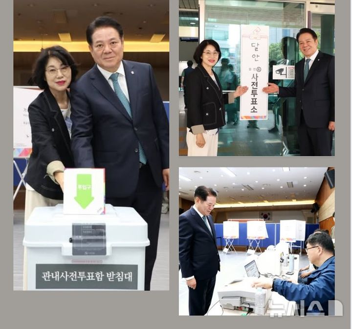 [안양=뉴시스] 최대호 시장 투표 현장. (사진=페이스북 캡처). 2025.06.04. photo@newsis.com *재판매 및 DB 금지