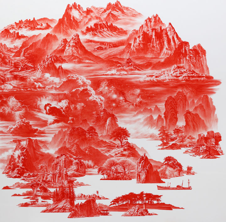 이세현 '붉은산수' *재판매 및 DB 금지