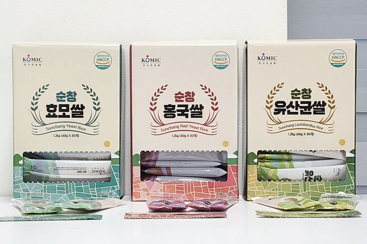 [순창=뉴시스] 순창군 발효미생물산업진흥원이 개발해 온라인 판매를 시작한 '순창발효쌀 3종'. *재판매 및 DB 금지