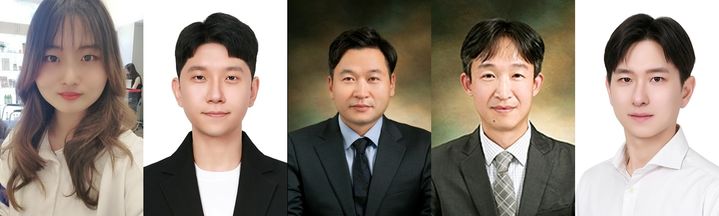 (왼쪽부터) 이원우 박사, 박홍수 박사, 이호진 교수, 박창근 교수, 홍순기 교수. (사진=숭실대 제공) *재판매 및 DB 금지