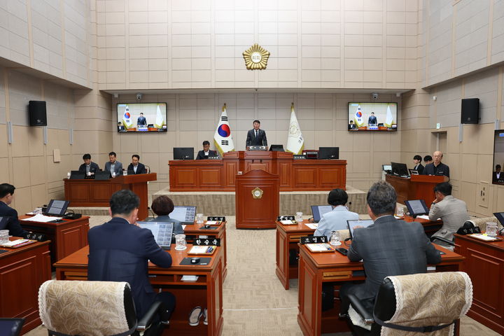 [고흥=뉴시스] 고흥군의회에서 4일 정례회가 열리고 있다. (사진=고흥군의회 제공) 2025.06.04. photo@newsis.com *재판매 및 DB 금지