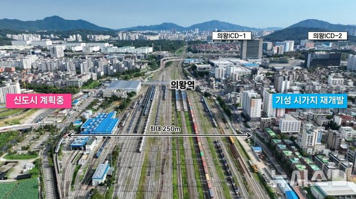 [의왕=뉴시스] 의왕역 주변 전경. (사진=의왕시 제공).2025.06.04.photo@newsis.com