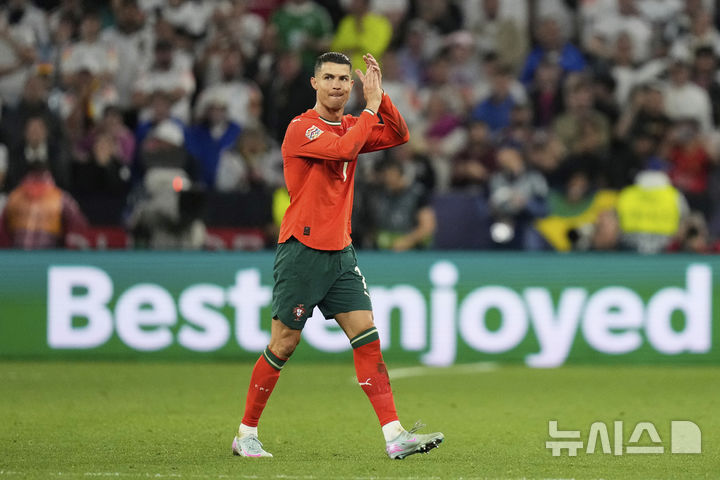 [뮌헨=AP/뉴시스] 포르투갈 축구 대표팀의 크리스티아누 호날두. 2025.06.04.