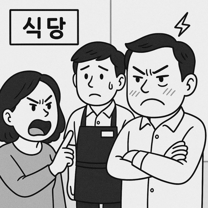 [서울=뉴시스] 2일 한 온라인 커뮤니티에는 뷔페에서 아이를 돌봐주지 않자 손님에게 욕설을 들은 직원의 사연이 공유됐다. (사진=오픈AI 생성) 2025.06.05 *재판매 및 DB 금지