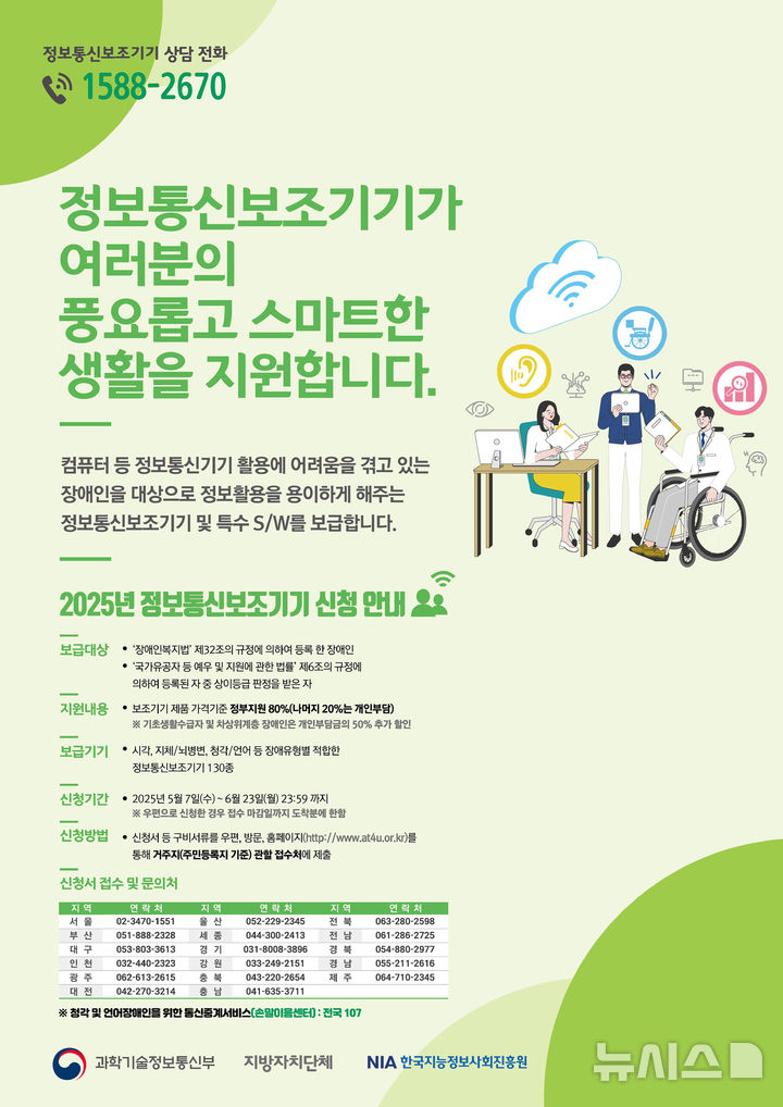 [성남=뉴시스] 성남시 장애인 정보통신 보조기기 신청 안내문 (사진=성남시 제공) 2025.06.05.photo@newsis.com