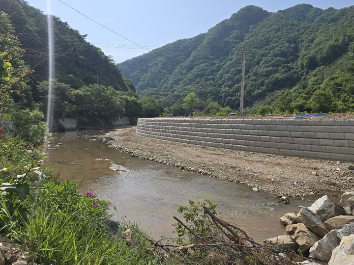 [금산=뉴시스] 충남 금산군 남이면 대양리 수해피해 하천 재해복구사업 현장. (사진=뉴시스 DB). photo@newsis.com&nbsp; *재판매 및 DB 금지