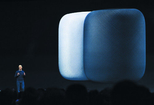 [서울=뉴시스] 애플 홈팟(HomePod) *재판매 및 DB 금지