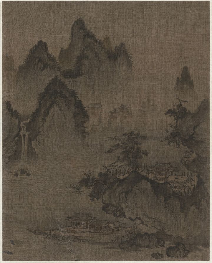 [서울=뉴시스] 사시팔경도 중 초여름, 전傳 안견安堅(15세기 활동), 조선 15세기 중반, 비단에 먹과 엷은 색, 8폭, 국립중앙박물관 (사진=국립중앙박물관 제공) 2025.06.09. photo@newsis.com *재판매 및 DB 금지