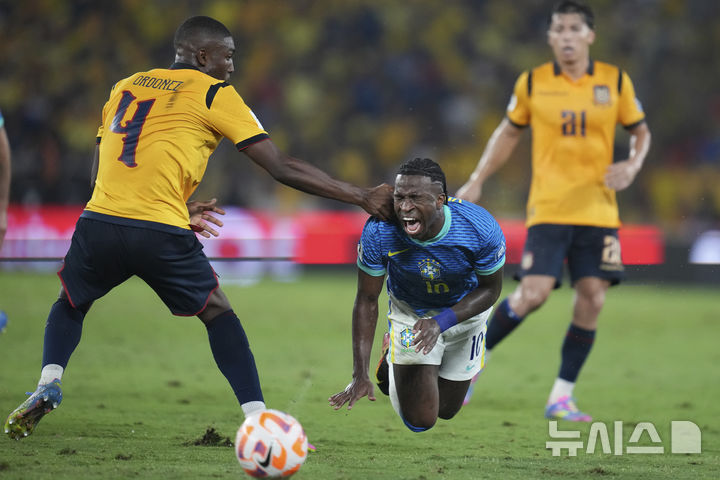 [과야킬=AP/뉴시스]브라질, 에콰도르와 0-0 무승부 2025.06.05.