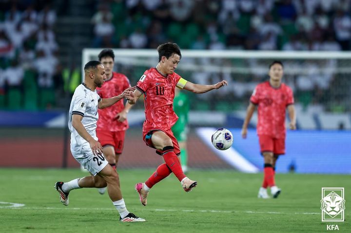 [서울=뉴시스]축구대표팀 이라크 원정 이재성. (사진=대한축구협회 제공)