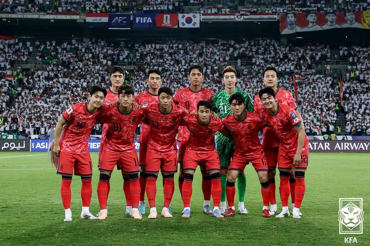 [서울=뉴시스]축구대표팀 이라크 원정 선발 라인업. (사진=대한축구협회 제공)