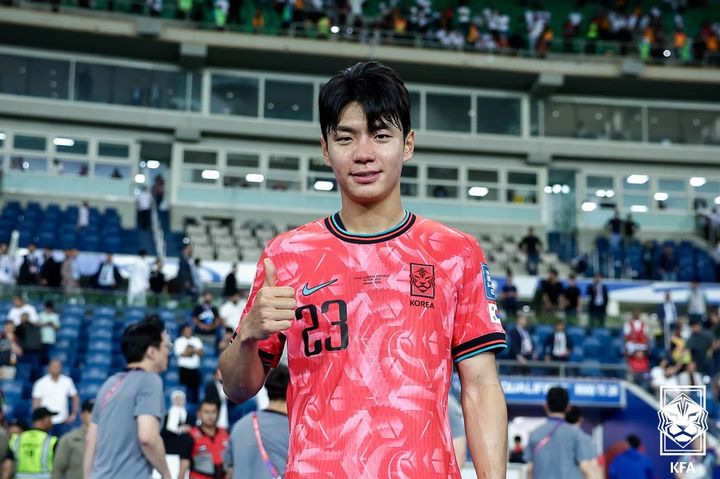 [서울=뉴시스]축구대표팀 전진우. (사진=대한축구협회 제공)  *재판매 및 DB 금지