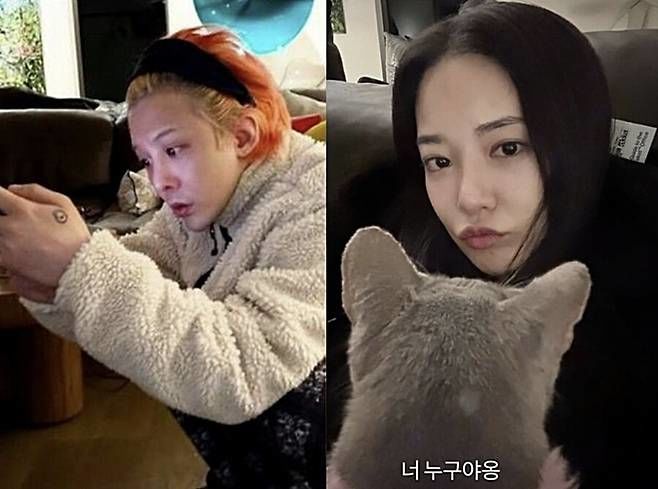 지드래곤(왼쪽), 이주연