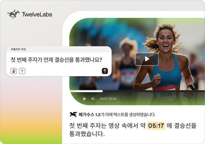 [서울=뉴시스] 트웰브랩스가 지난 2월 공개한 영상언어 생성 모델 '페가수스-1.2'. 2025.06.08. (사진=트웰브랩스 제공) *재판매 및 DB 금지