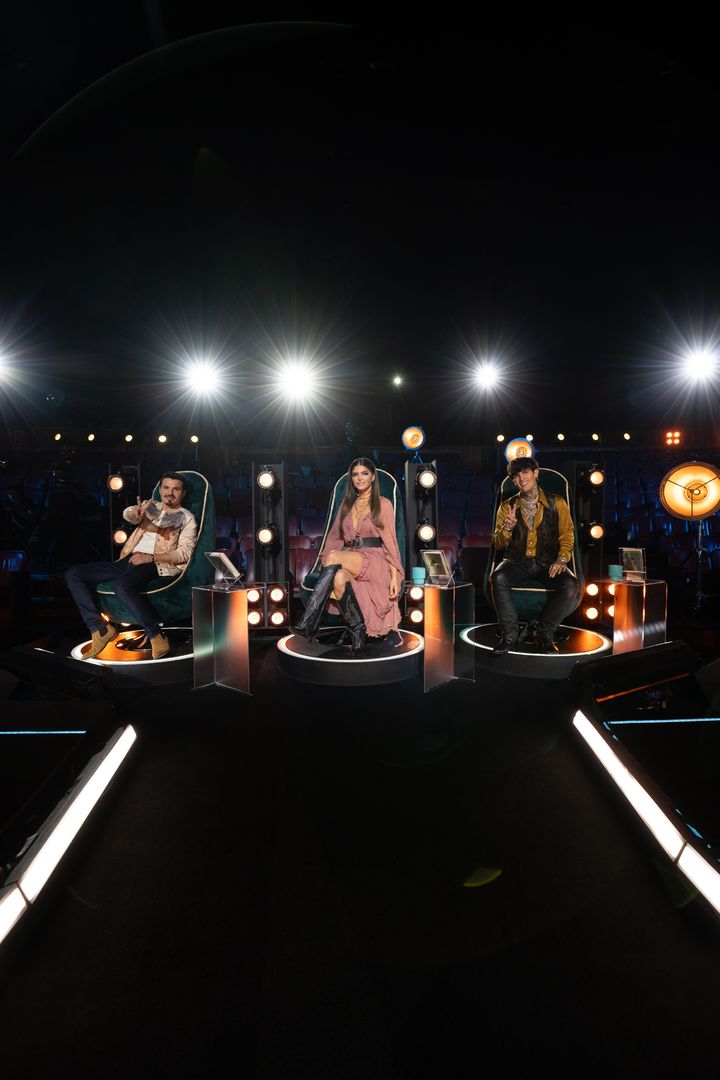 [서울=뉴시스] 왼쪽부터 오라시오 팔렌시아, 아나 바르바라, 아드리엘 파벨라. (사진 = 하이브 제공) 2025.06.07. photo@newsis.com *재판매 및 DB 금지