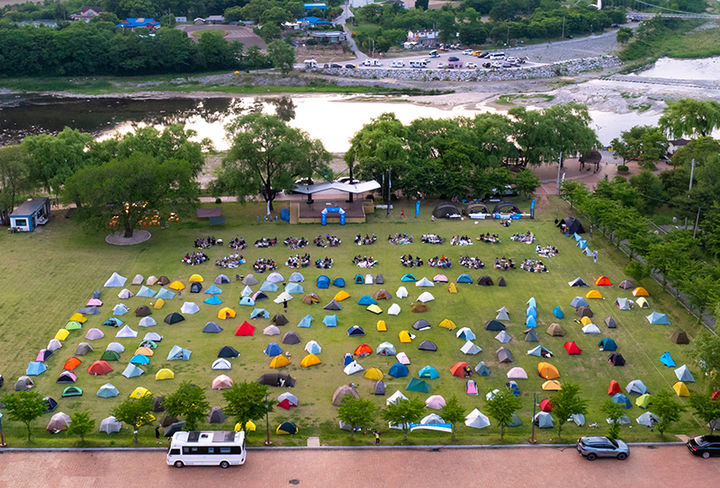 지난 6일부터 정선군 여량면 아우라지 광장 일원에서 열린 ‘지트렉(Z-Trek)’.(사진=정선군 제공) *재판매 및 DB 금지