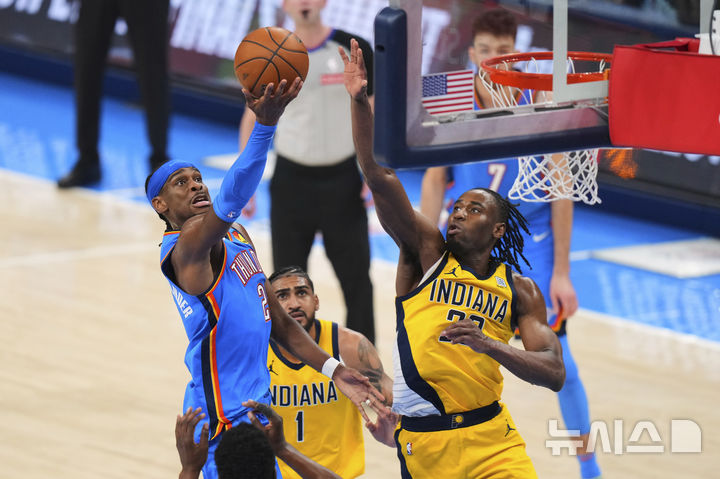 [오클라호마시티=AP/뉴시스] 미국프로농구(NBA) 오클라호마시티 선더의 셰이 길저스 알렉산더. 2025.06.08.