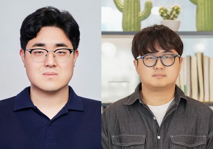 [울산=뉴시스] 구미현 기자 = UNIST 연구진. 백승렬 교수(좌측)와 온정완 연구원(제1저자) photo@newsis.com *재판매 및 DB 금지