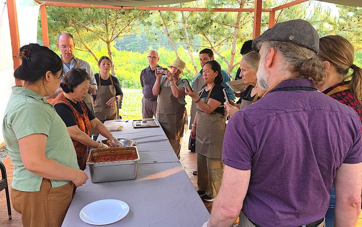 미국인 대상 한국의 식문화 체험 모습. *재판매 및 DB 금지