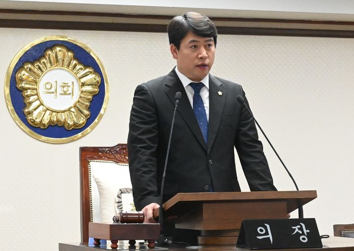 [대전=뉴시스] 대전 중구의회가 9일 제1차 본회의를 열고 제267회 정례회를 개회하고 있다. (사진=중구의회 제공) 2025.06.09. photo@newsis.com *재판매 및 DB 금지