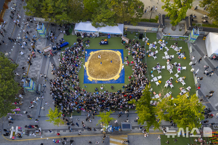 [전주=뉴시스]윤난슬 기자 = 전주시는 지난 6~7일 이틀간 경기전과 전주한옥마을, 풍패지관, 전라감영, 풍남문, 전주향교, 오목대 등 7개 문화유산 공간에서 '2025 전주국가유산야행'을 진행했다고 9일 밝혔다. (사진=전주시 제공) photo@newsis.com