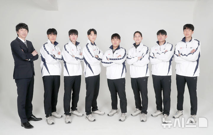 [전주=뉴시스]윤난슬 기자 = 전주시청 배드민턴팀. (사진=전주시 제공) photo@newsis.com 