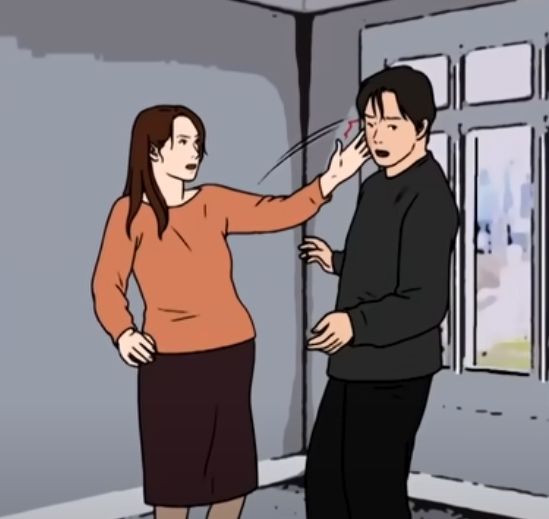 [서울=뉴시스] 한 남성이 폭력적인 성향의 아내에게 상습적인 폭행을 당한 사연이 알려졌다. (사진 = JTBC News 유튜브 캡처) 2025.06.10. *재판매 및 DB 금지