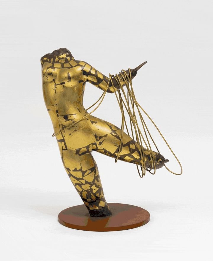 이승택, 토르소, 1965, 금박, 청동, 철사, 51 × 34.5 × 63 cm *재판매 및 DB 금지