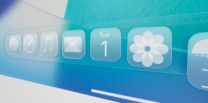 애플은 세계개발자회의(WWDC25)에서 새로운 iOS 26을 발표했다. 사진은 iOS 26에서 적용될 '리퀴드 글래스' 디자인의 모습. (사진=애플) *재판매 및 DB 금지